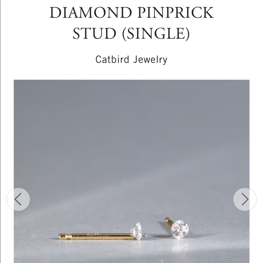 Pair of catbird pinprick diamond studs!